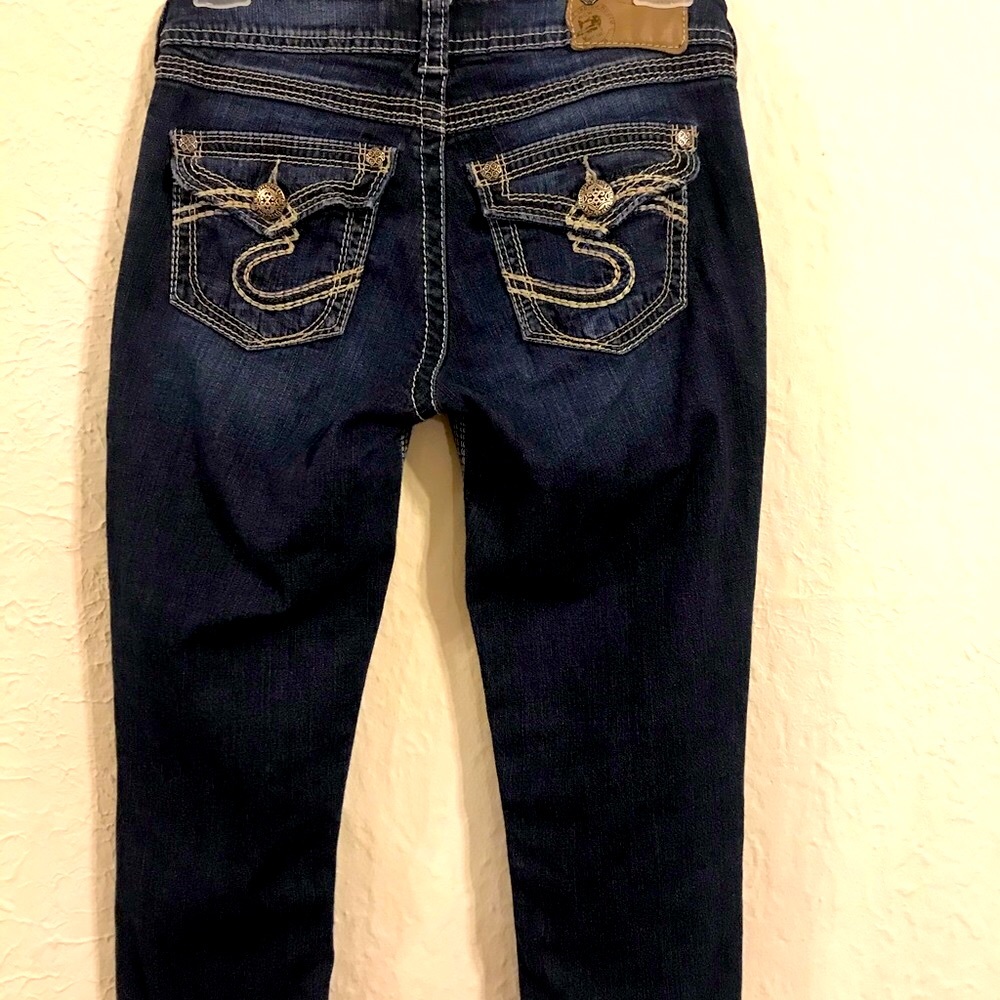 Women’s Silver Surplus Capri Jeans Size 25